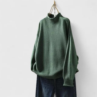 Women's Textured Mock Neck Sweater