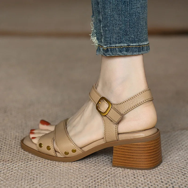 Fiorella™| Heeled Open Toe Shoes