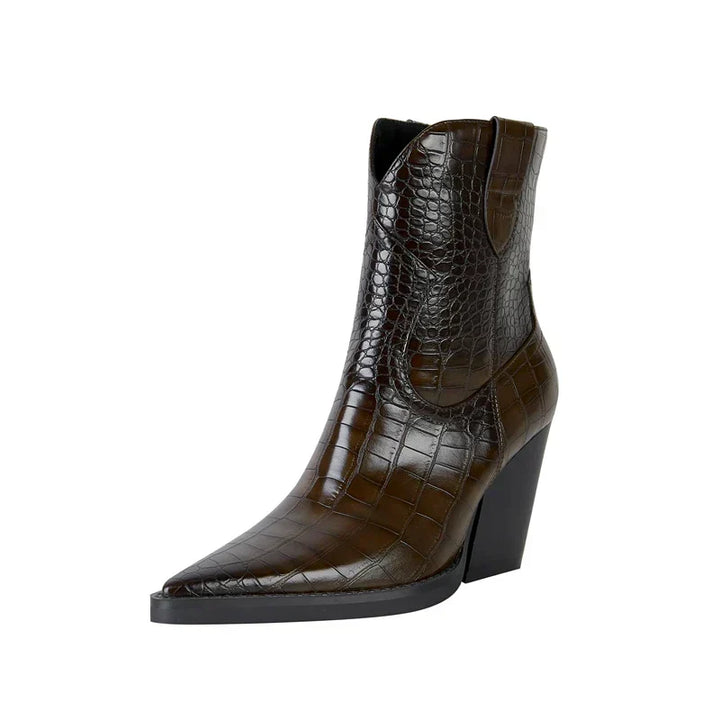 Women's Classic Block Heel Ankle Boots