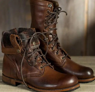 Women's Lace-Up Mid-Calf Boots