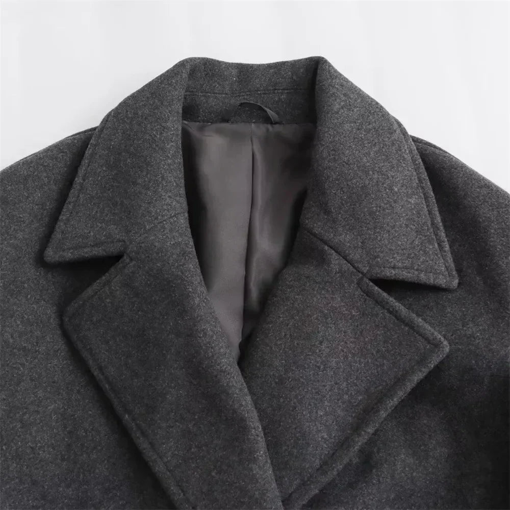 Women's Elegant Wrap Longline Coat