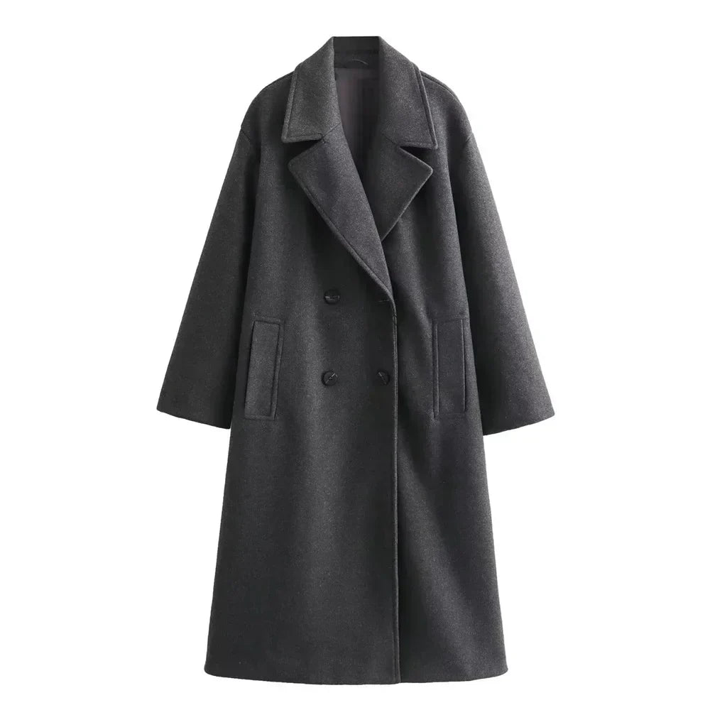 Women's Elegant Wrap Longline Coat