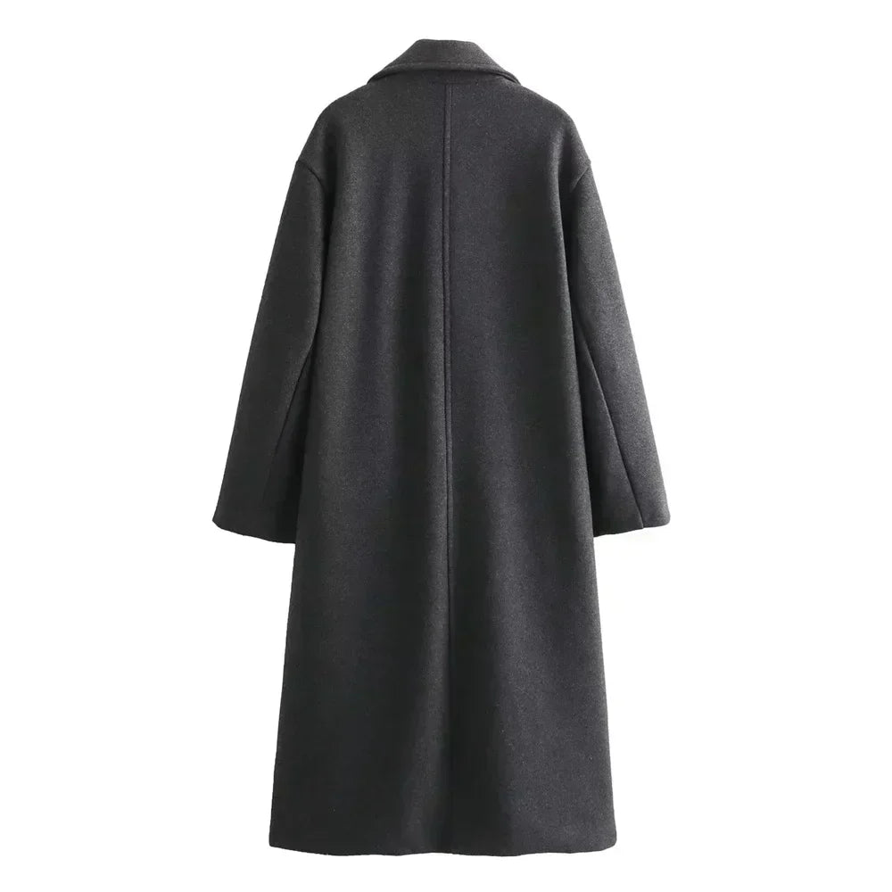 Women's Elegant Wrap Longline Coat
