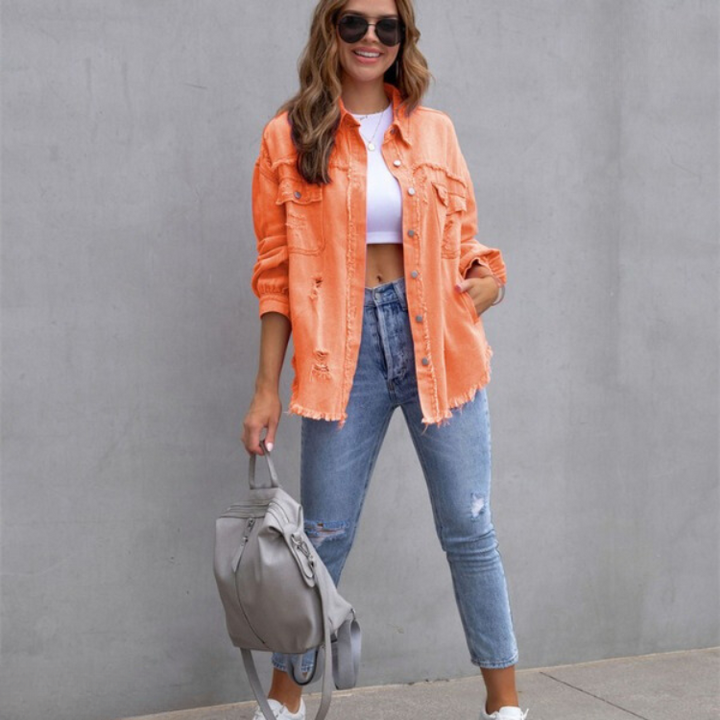 Women's Vintage-Inspired Casual Jacket