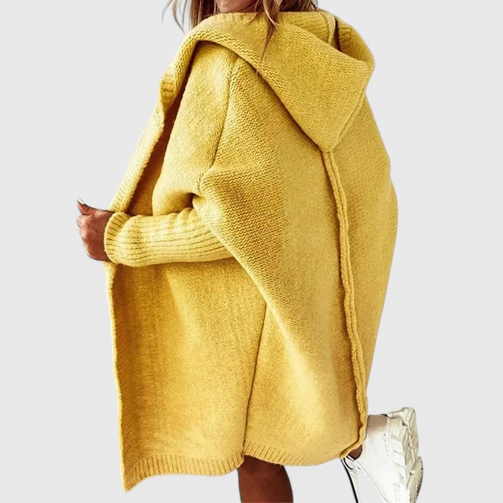 Women's Oversized Hooded Longline Cardigan