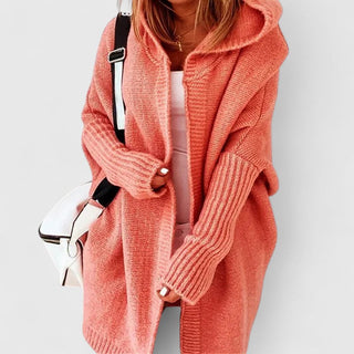 Women's Oversized Hooded Longline Cardigan