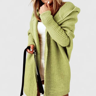 Women's Hooded Open Front Cardigan