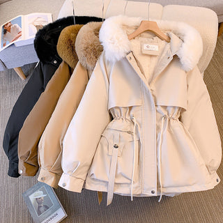 Women's Luxe Faux-Fur-Trimmed Winter Coat