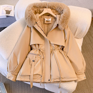 Women's Luxe Faux-Fur-Trimmed Winter Coat