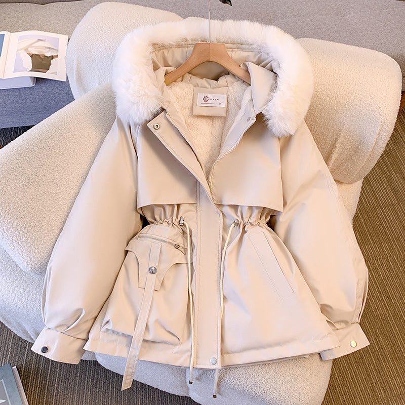Women's Luxe Faux-Fur-Trimmed Winter Coat