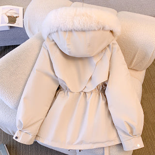Women's Luxe Faux-Fur-Trimmed Winter Coat