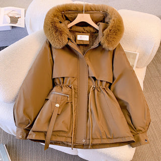 Women's Luxe Faux-Fur-Trimmed Winter Coat