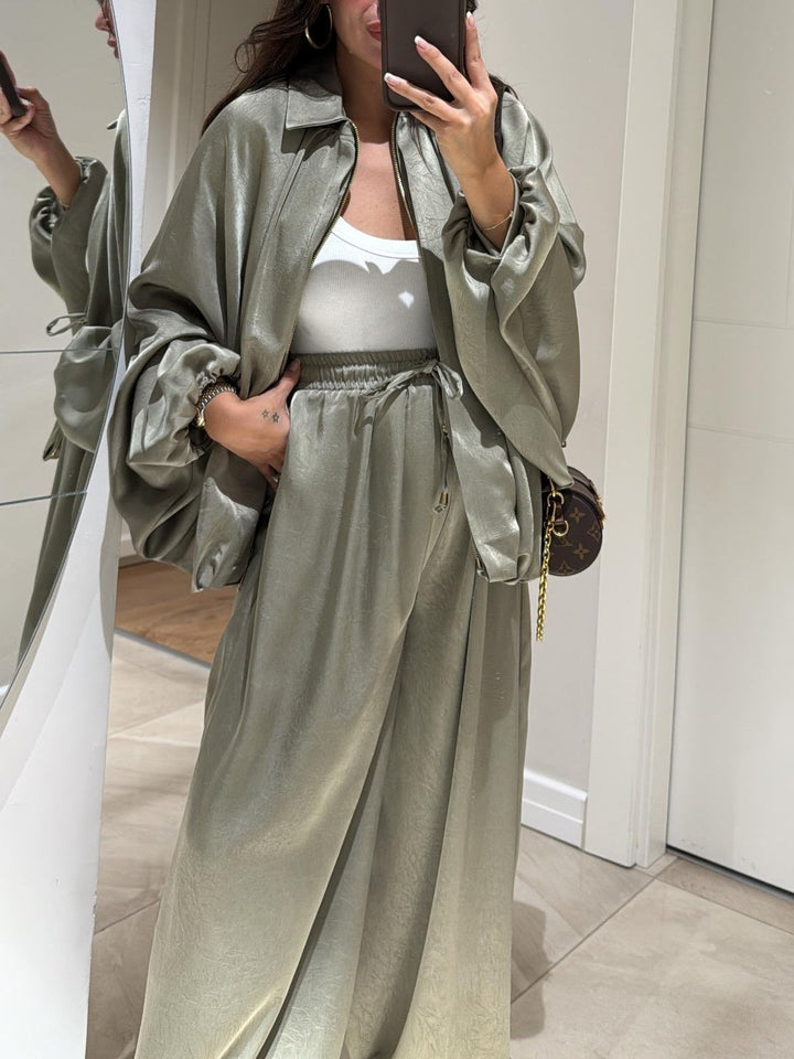 Women's Jacket & Drawstring Pants Set