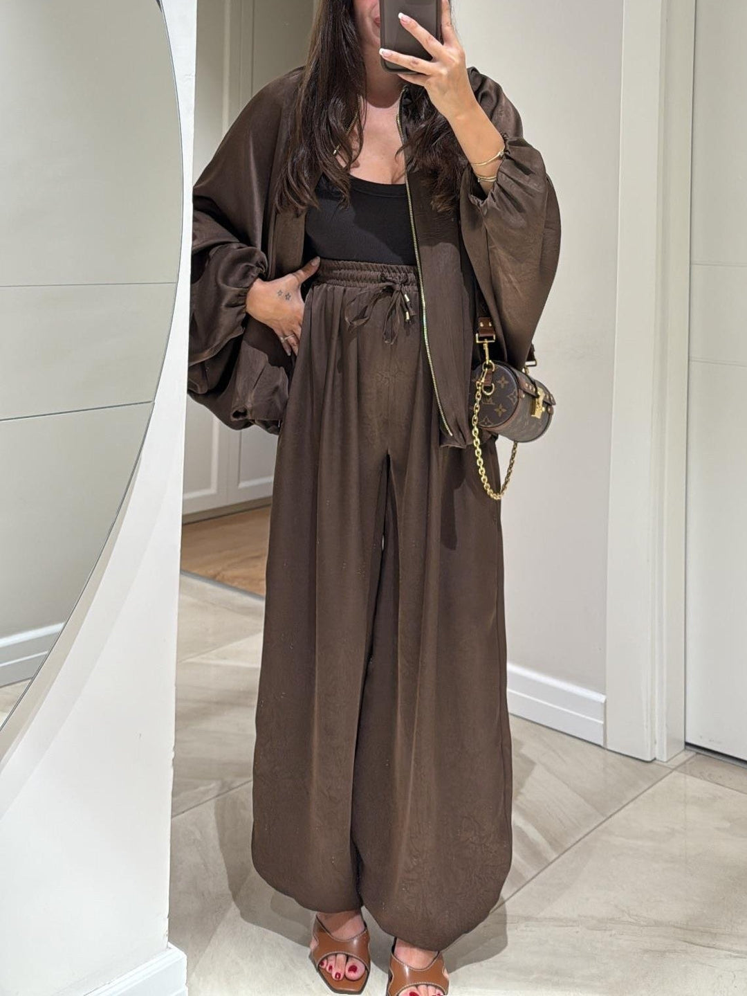 Women's Jacket & Drawstring Pants Set