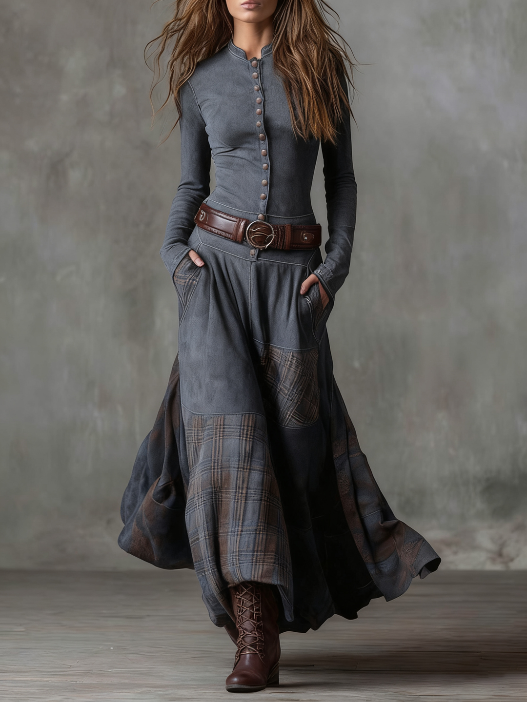 Fiona | Elegant Vintage Maxi Dress