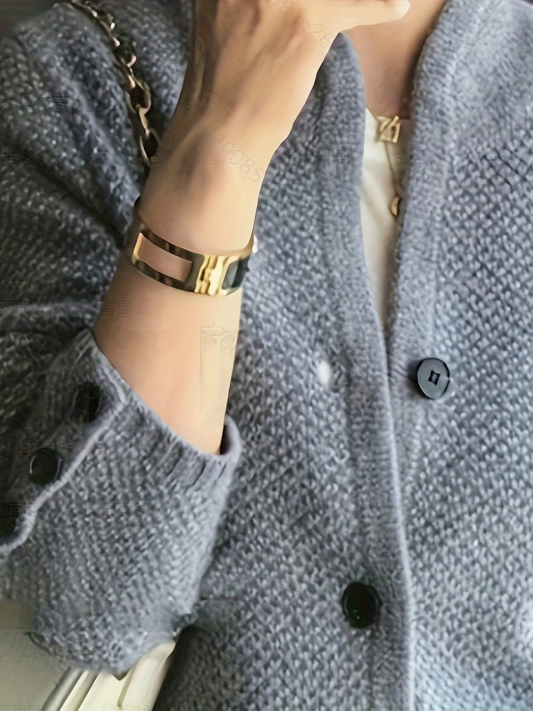Women's Textured Knit Stand-Collar Cardigan