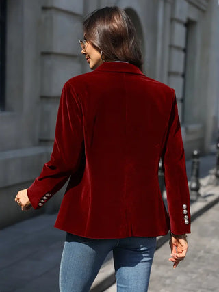 Women's Elegant Velvet Blazer