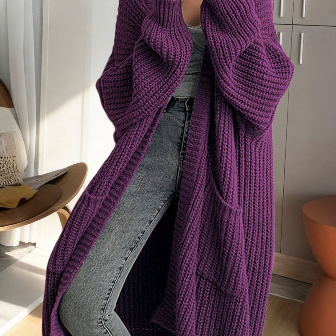 Women's Longline Duster Cardigan with Pockets