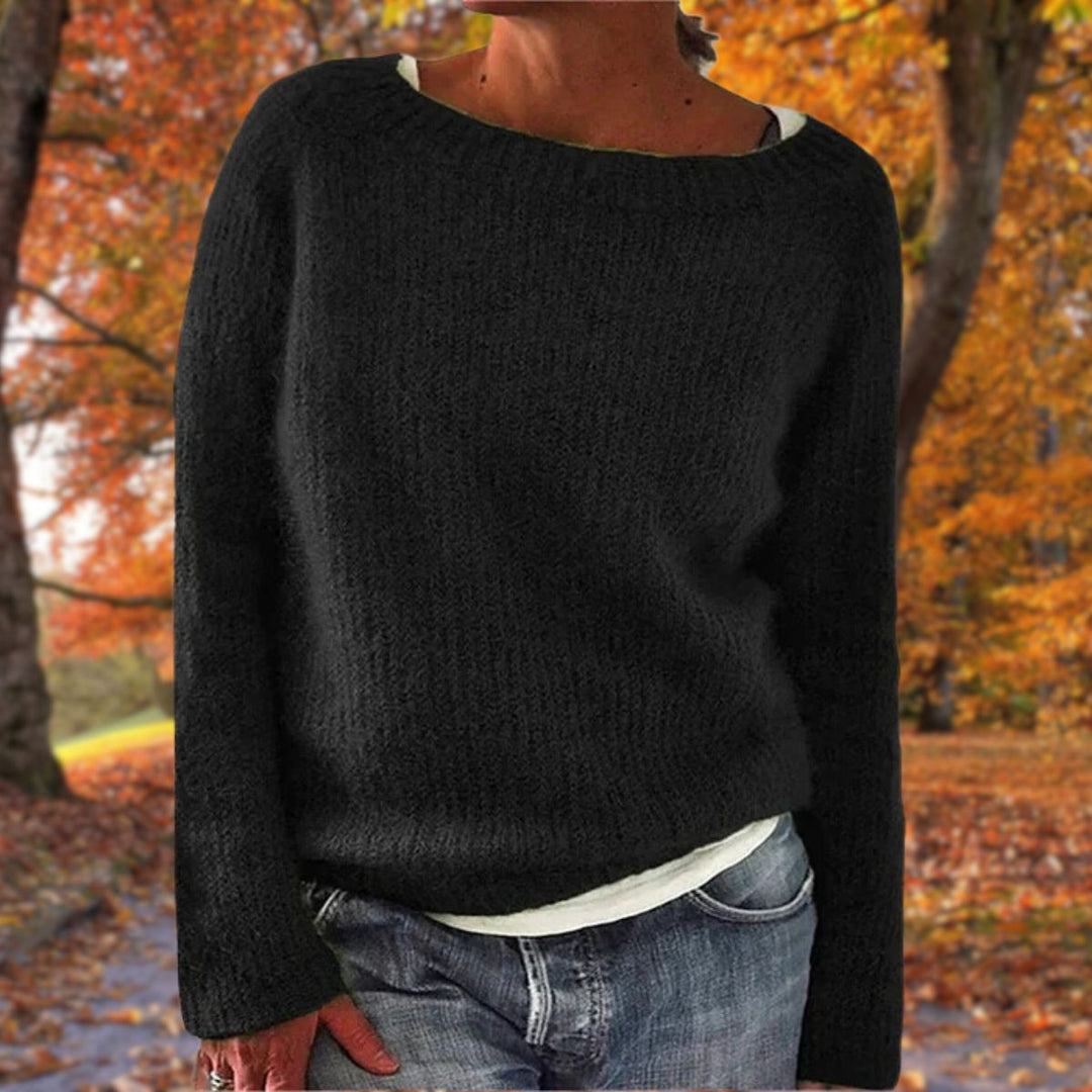 Women's Boat Neck Knit Sweater