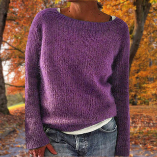 Women's Boat Neck Knit Sweater