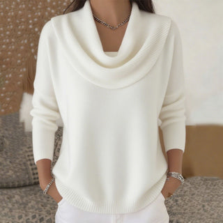 Women's Relaxed Cowl Neck Knit Sweater