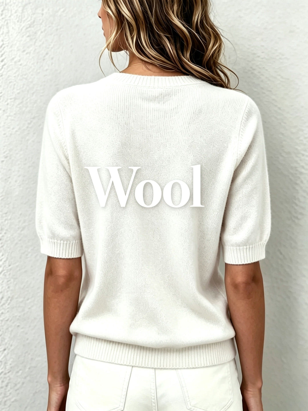 Women's Soft-Knit Short-Sleeve V-Neck Sweater