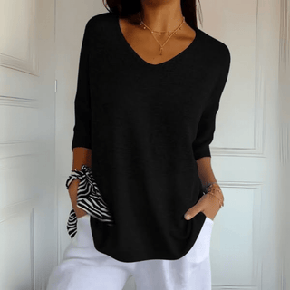 Women's V-Neck Loose Knit Sweater