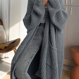 Women's Longline Duster Cardigan with Pockets