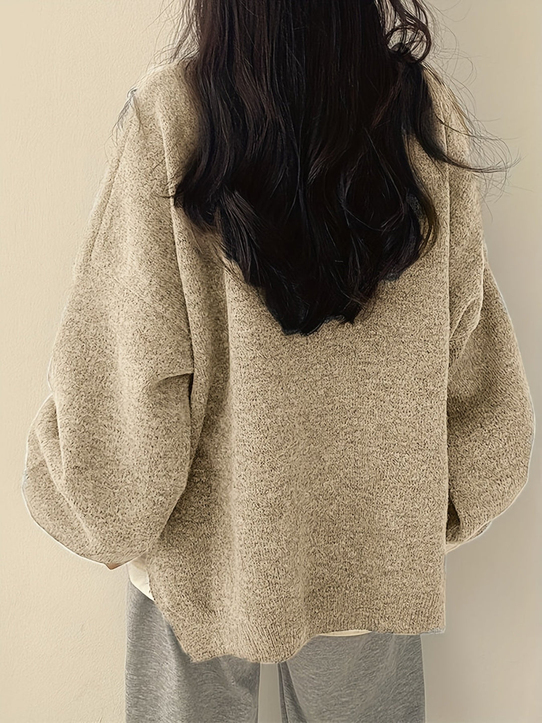 Women's Balloon Sleeve Crew Sweater