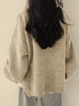 Women's Balloon Sleeve Crew Sweater