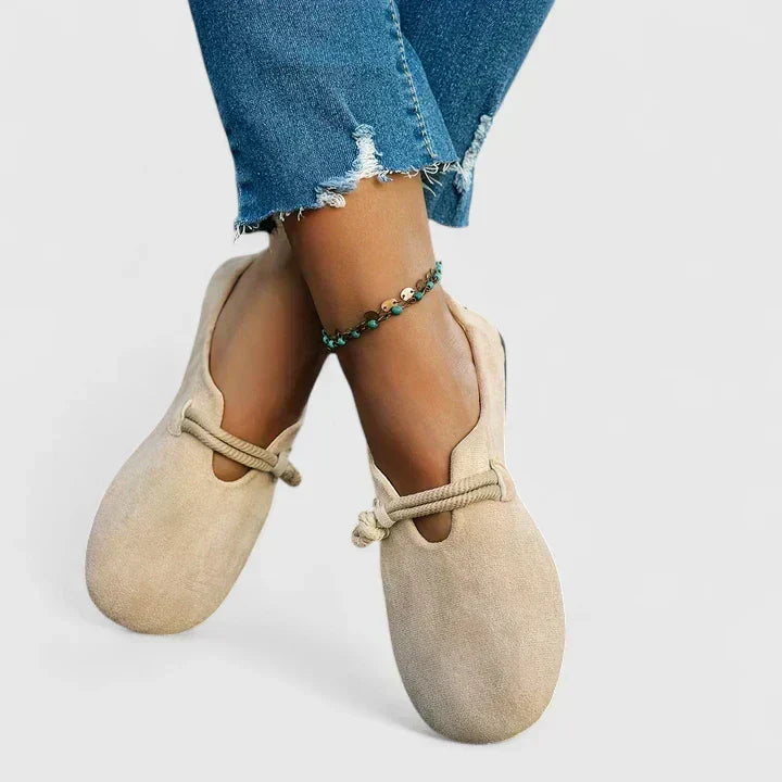 Women's Round Toe Rope Detail Loafers