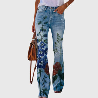 Women's Floral Print Wide-Leg Pants