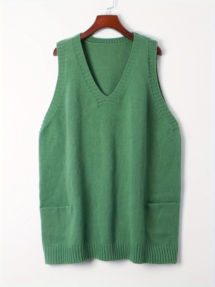 Women's Casual V-Neck Waistcoat