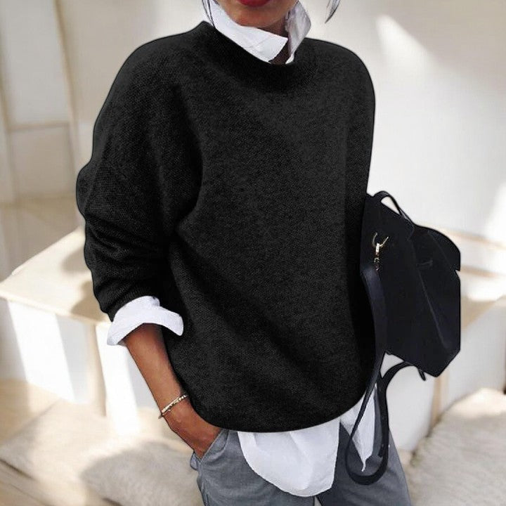 Women's Fine Knit Crew Sweater