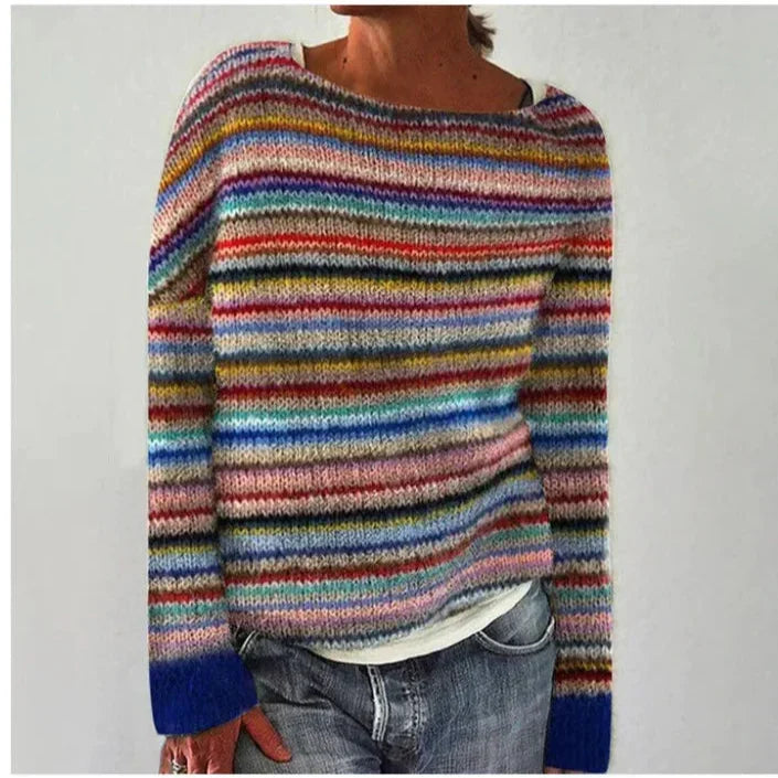 Women's Fair Isle Boat Neck Sweater