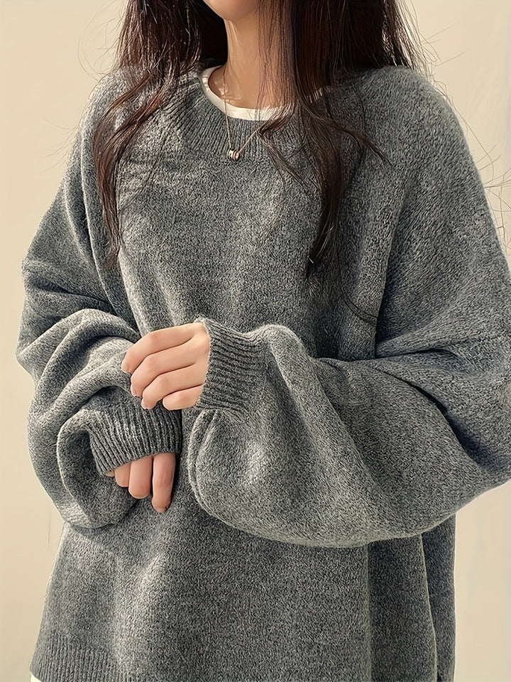 Women's Balloon Sleeve Crew Sweater