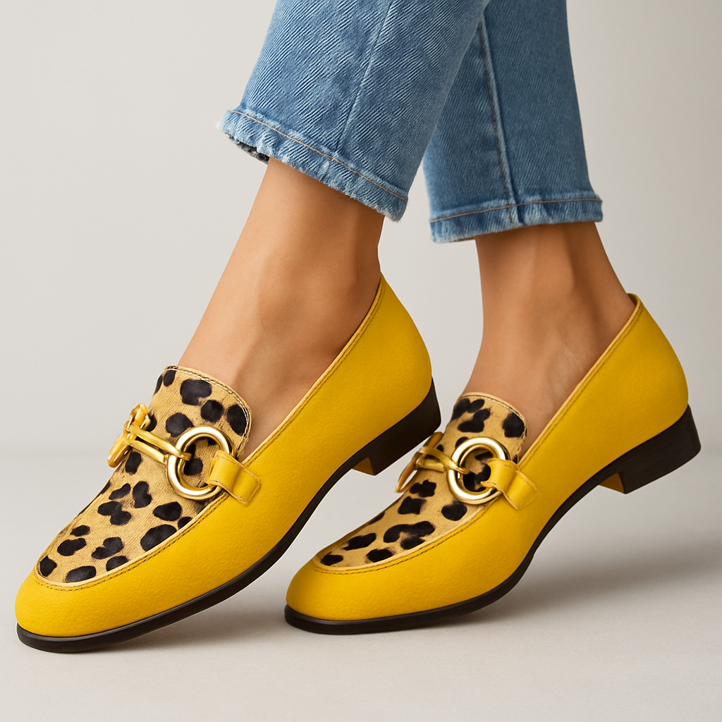 Women's Patterned Slip-On Loafers