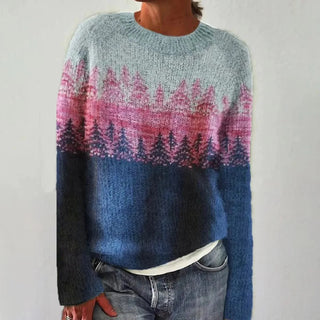 Women's Fair Isle Boat Neck Sweater