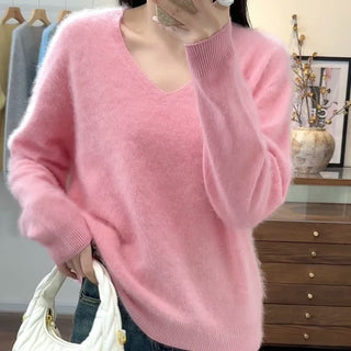 Women's Soft Knit V-Neck Sweater