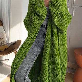 Women's Longline Duster Cardigan with Pockets