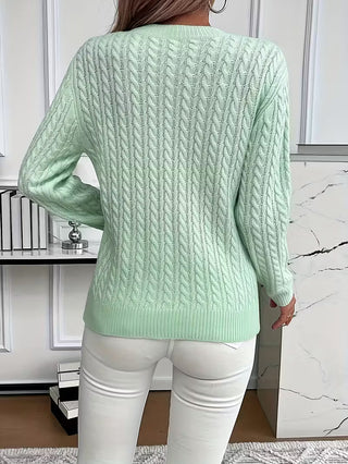Women's Cable Knit Crew Sweater