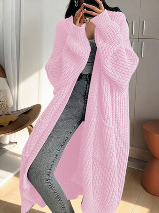 Women's Longline Duster Cardigan with Pockets