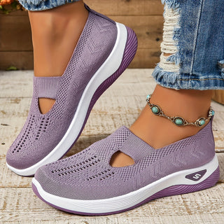 Women's Comfortable Perforated Slip-On Sneakers