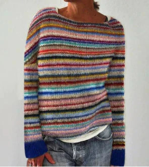 Women's Fair Isle Round-Neck Sweater