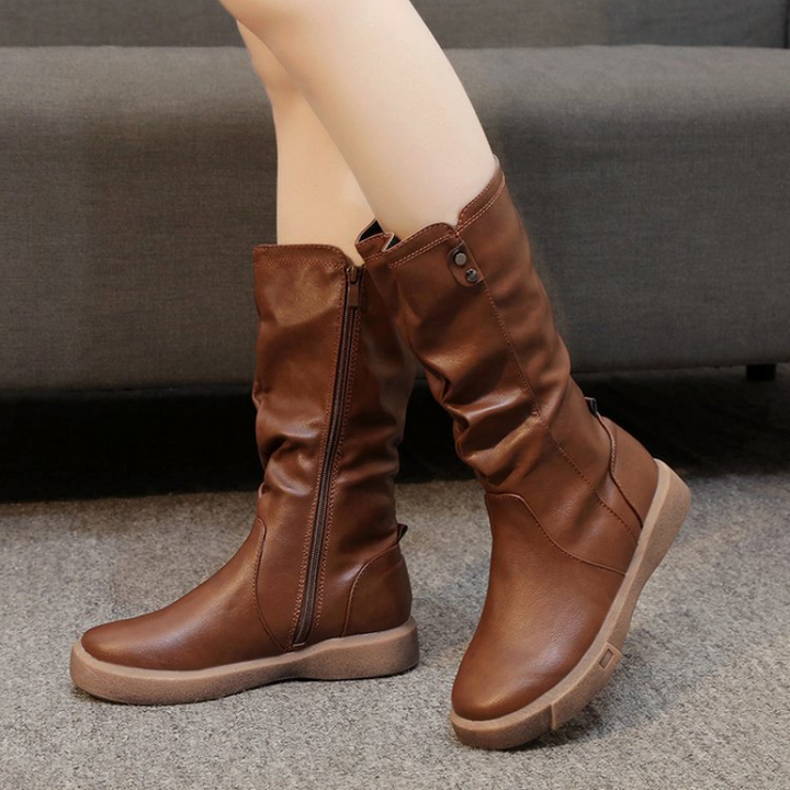 Women's Side-Zip Mid-Calf Boots