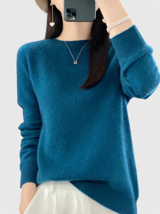 Women's Crew Neck Fine Knit Sweater