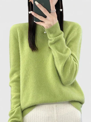 Women's Crew Neck Fine Knit Sweater