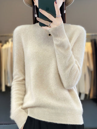 Women's Crew Neck Fine Knit Sweater
