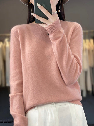 Women's Crew Neck Fine Knit Sweater