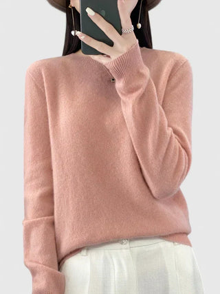 Women's Crew Neck Fine Knit Sweater